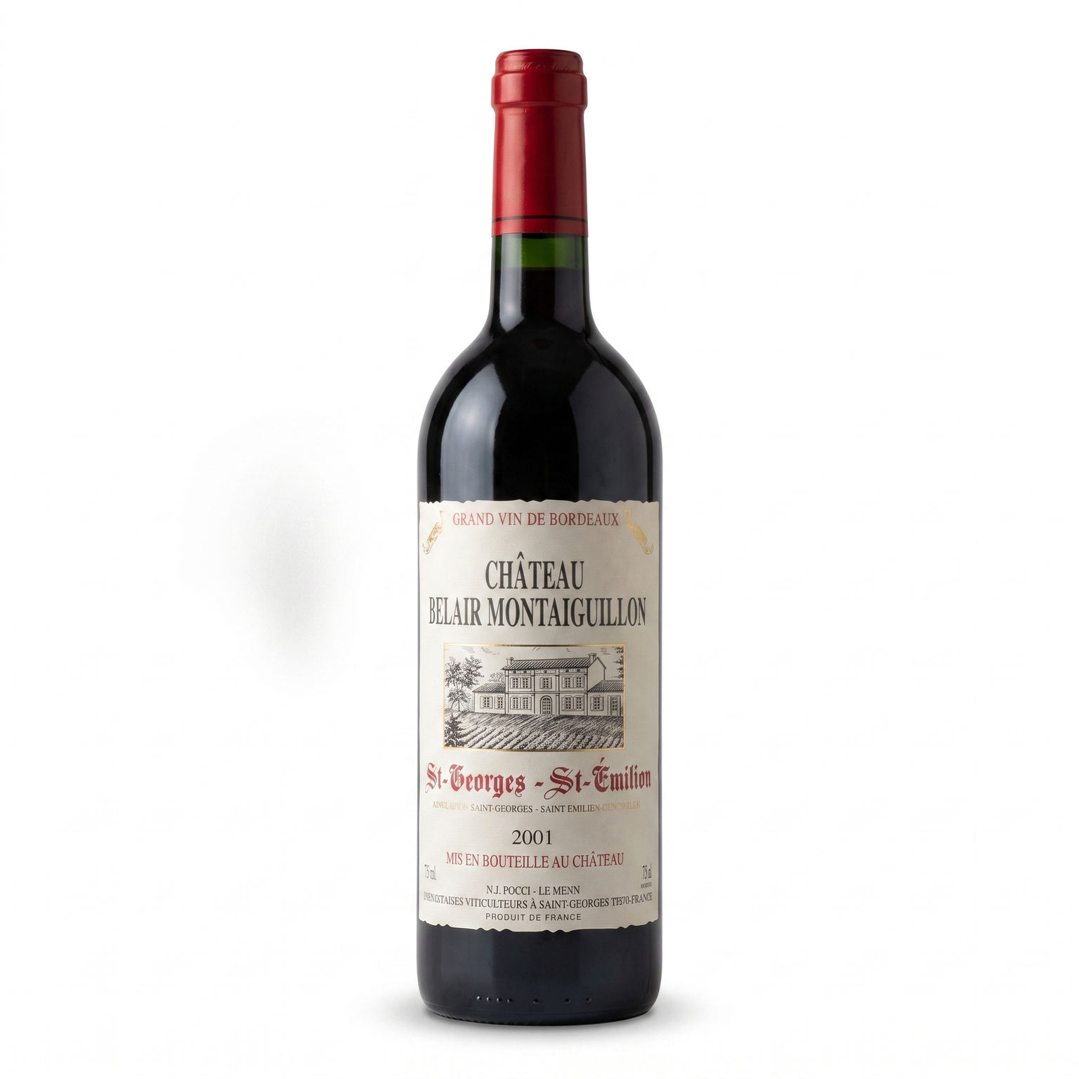 N.J. Pocci - Le Menn Château Belair Montaiguillon 2001 France